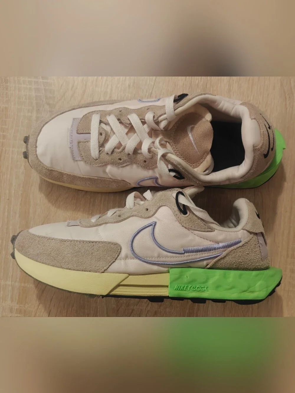 Nike Fontanka Waffle Lime Oxford Light Thistle Women’s Size 9 Sneakers